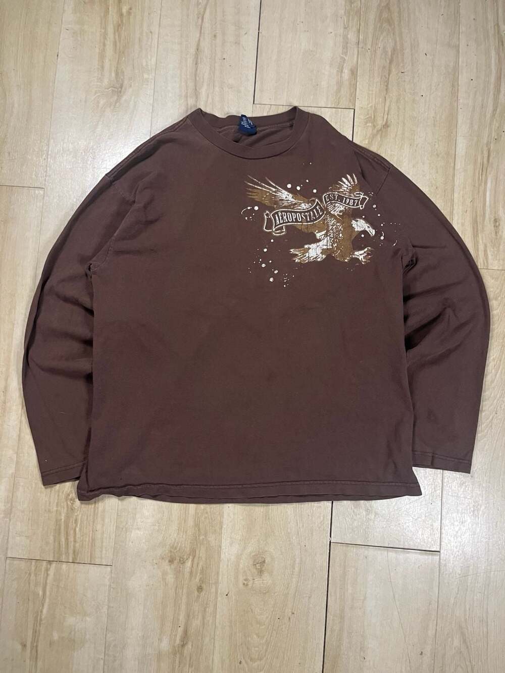 Aeropostale Est 1987 Eagle Graphic Long Sleeve T-Shirt